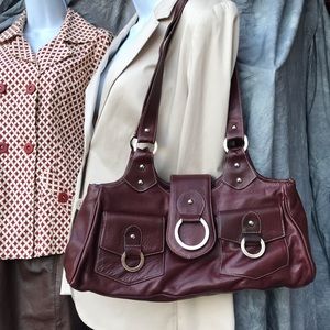 Maroon Leather Bag